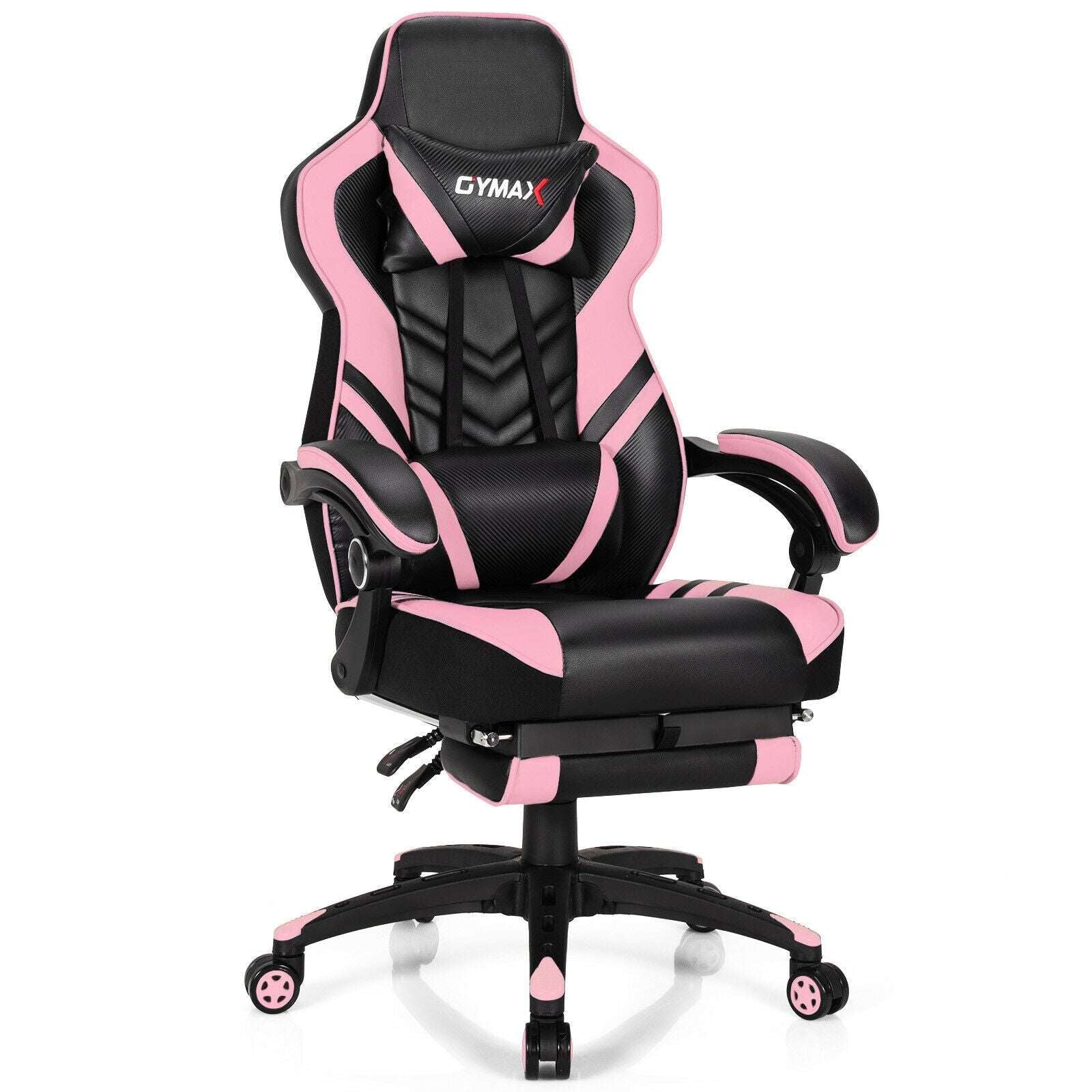 Adjustable Gaming Chair with Footrest