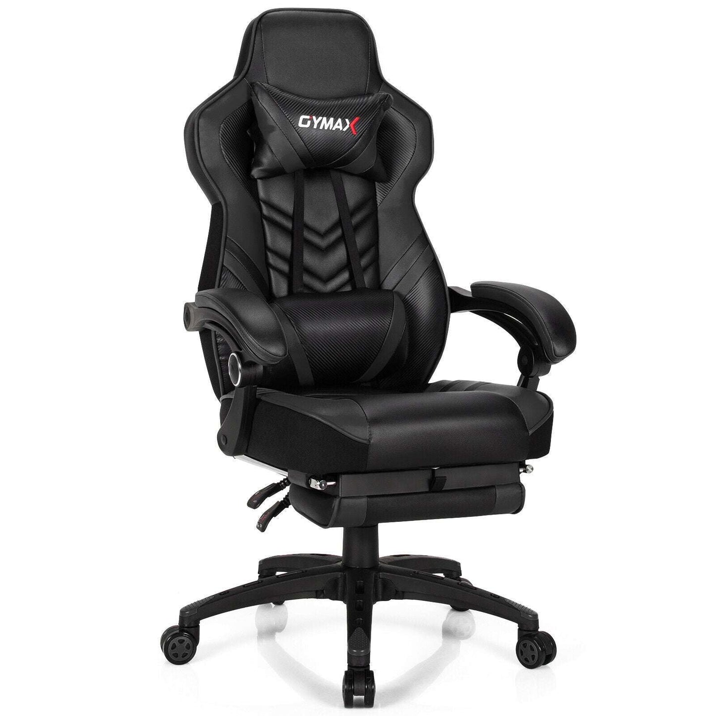 Adjustable Gaming Chair with Footrest