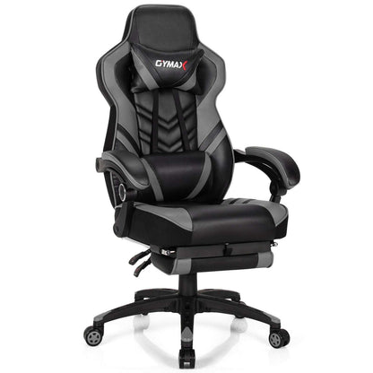 Adjustable Gaming Chair with Footrest