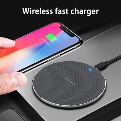 15W Fast Wireless Charger Pad - Qi-Certified for iPhone & Samsung