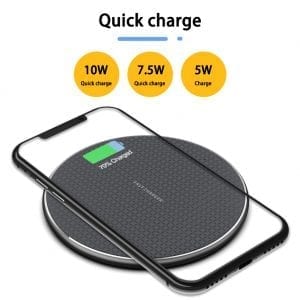 15W Fast Wireless Charger Pad - Qi-Certified for iPhone & Samsung