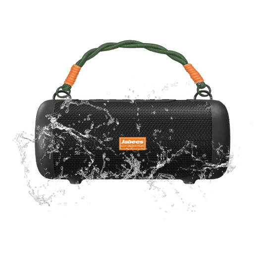 WHALE with Nylon Strap – Bluetooth IPX7 Waterproof Portable Outdoor Speaker with 30W Stereo Sound and USB Charge Out