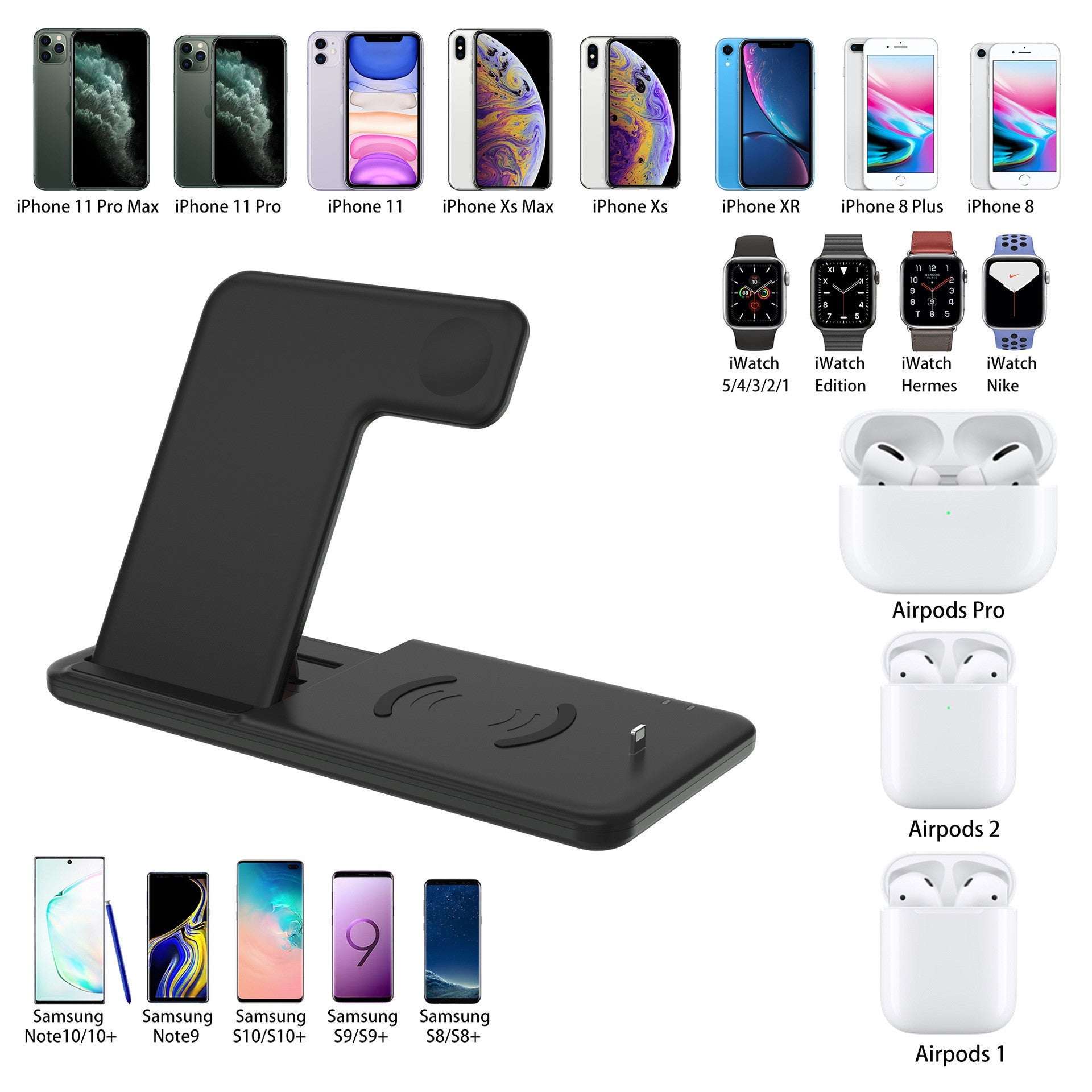 Compatible with Apple, Compatible with Apple , Wireless Charger Stand For iphone