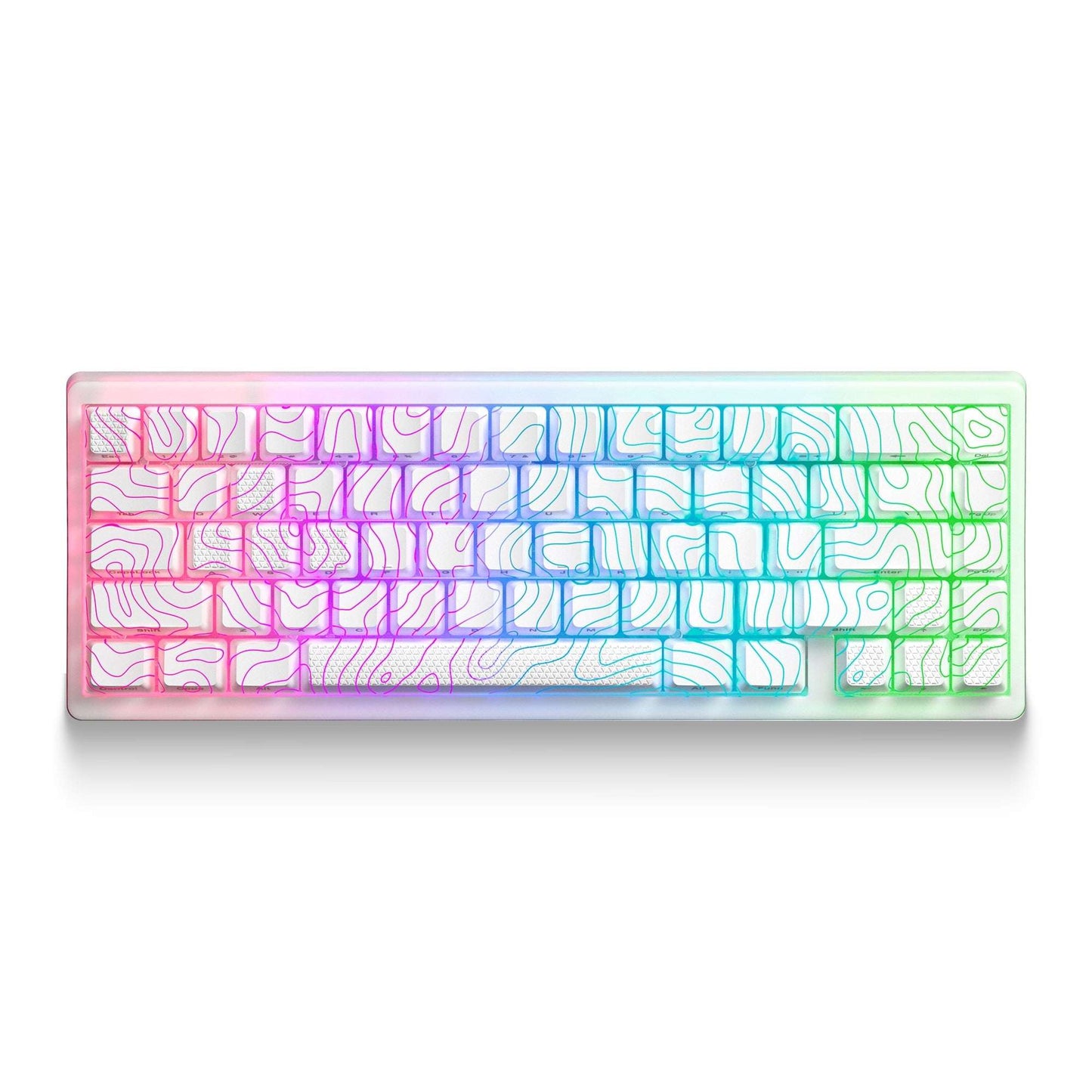 XVX M67 JadeStone Stellar White VIA Tri-Mode Mechanical Keyboard with IMD-Tech Keycaps