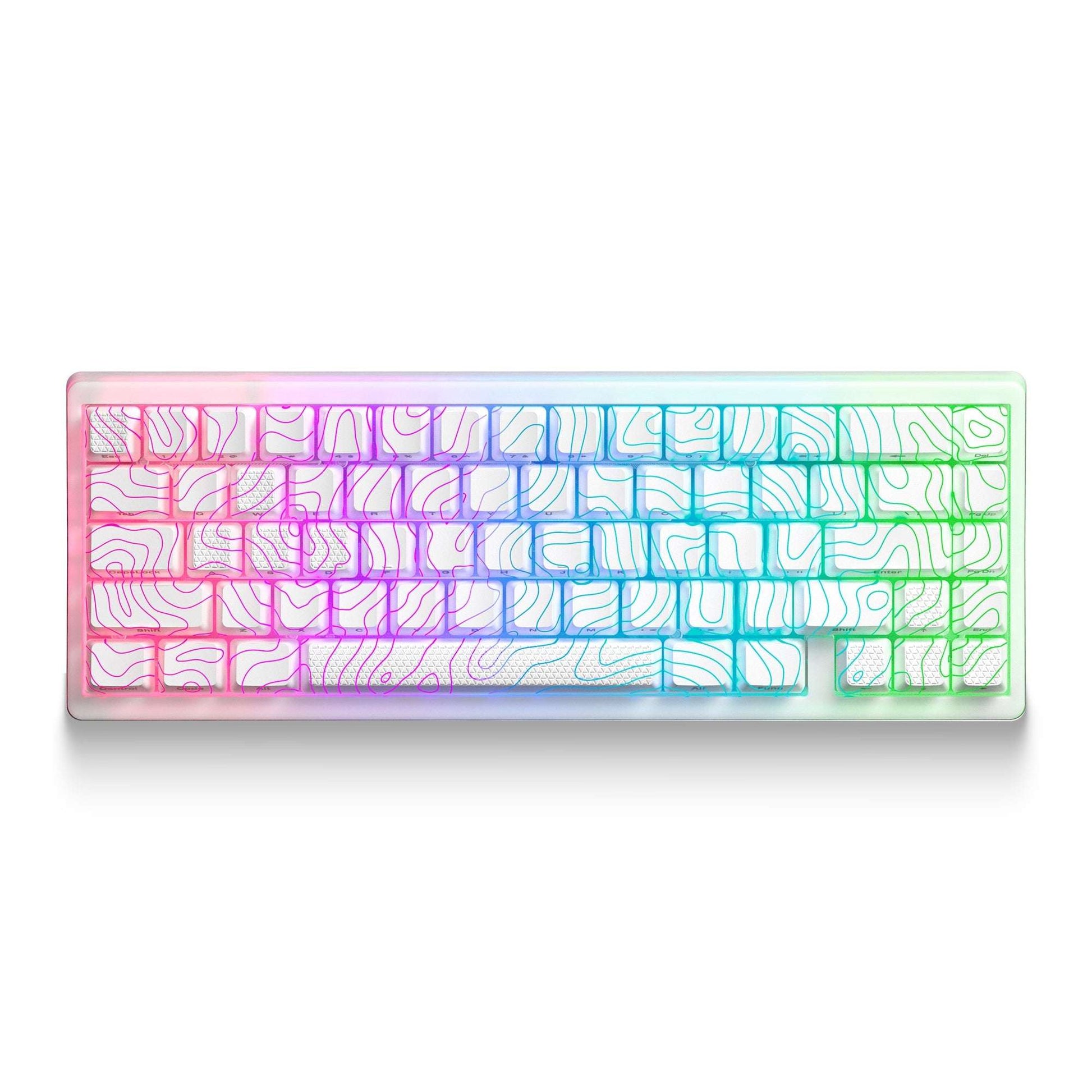 XVX M67 JadeStone Stellar White VIA Tri-Mode Mechanical Keyboard with IMD-Tech Keycaps