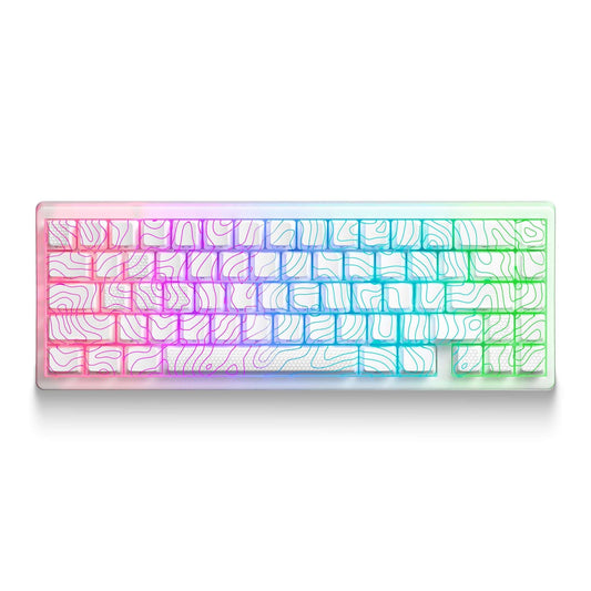 XVX M67 JadeStone Stellar White VIA Tri-Mode Mechanical Keyboard with IMD-Tech Keycaps