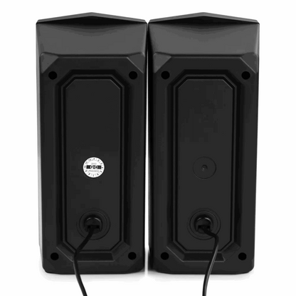 beFree Sound Dual 2.0 Computer Gaming Speakers with LED RGB Lights