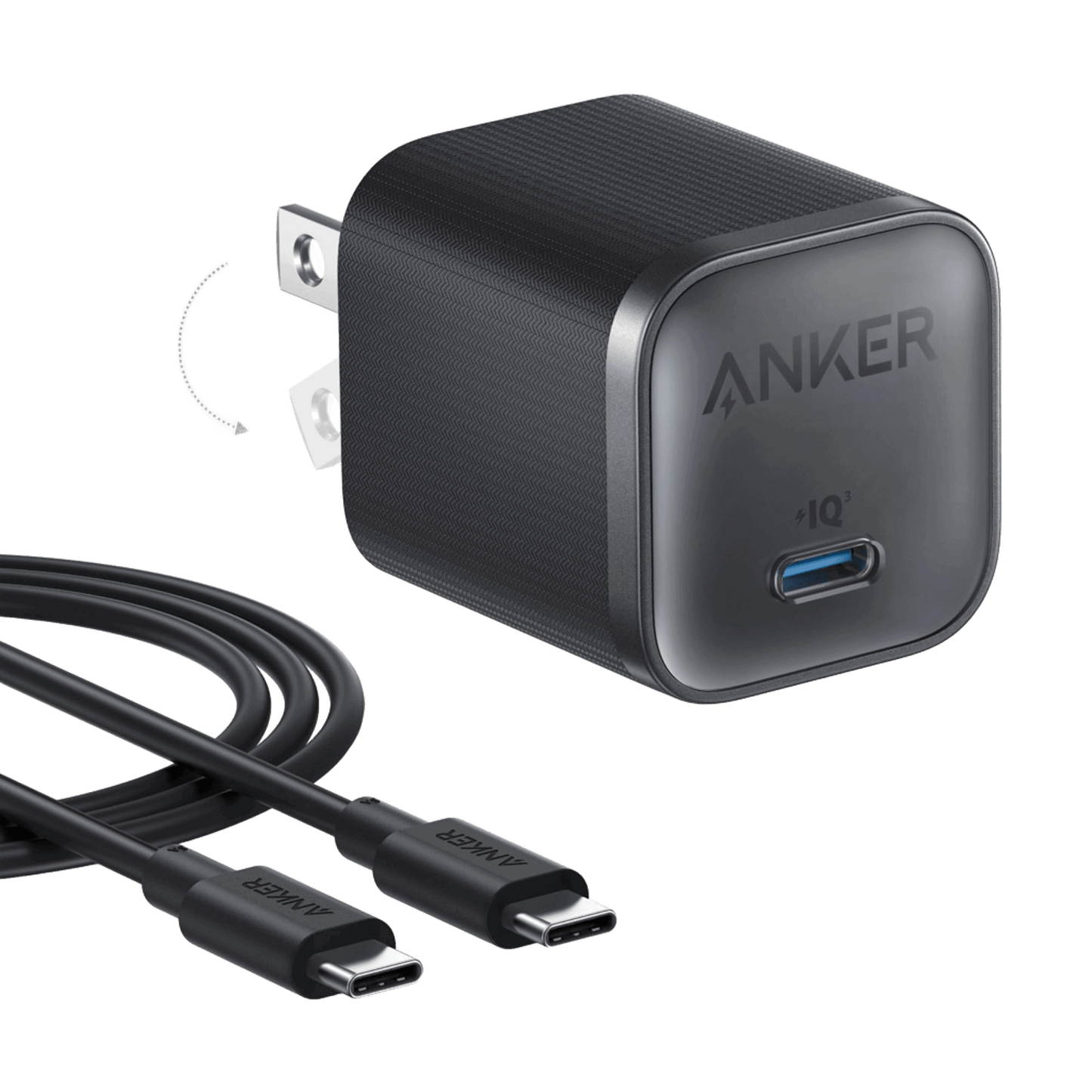 Anker Nano Charger (45W) with USB-C to USB-C Cable