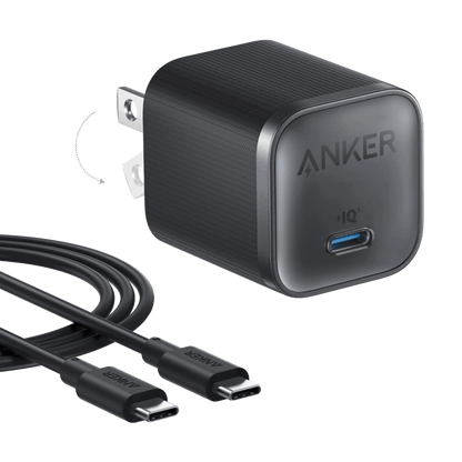 Anker Nano Charger (45W) with USB-C to USB-C Cable