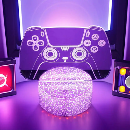 Neon Gamer 3D LED Night Light RGB – Gaming Table Lamp for Kids, Bedroom & Gamer Room