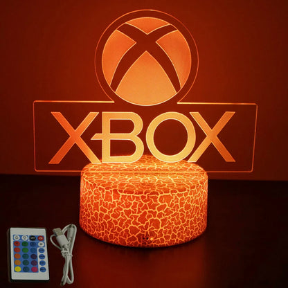Neon Gamer 3D LED Night Light RGB – Gaming Table Lamp for Kids, Bedroom & Gamer Room