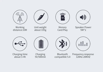 TG117 Bluetooth Speaker - Portable Waterproof TWS Outdoor Speaker