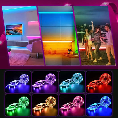 USB LED Strip Lights 2m | RGB Remote Controlled Backlight