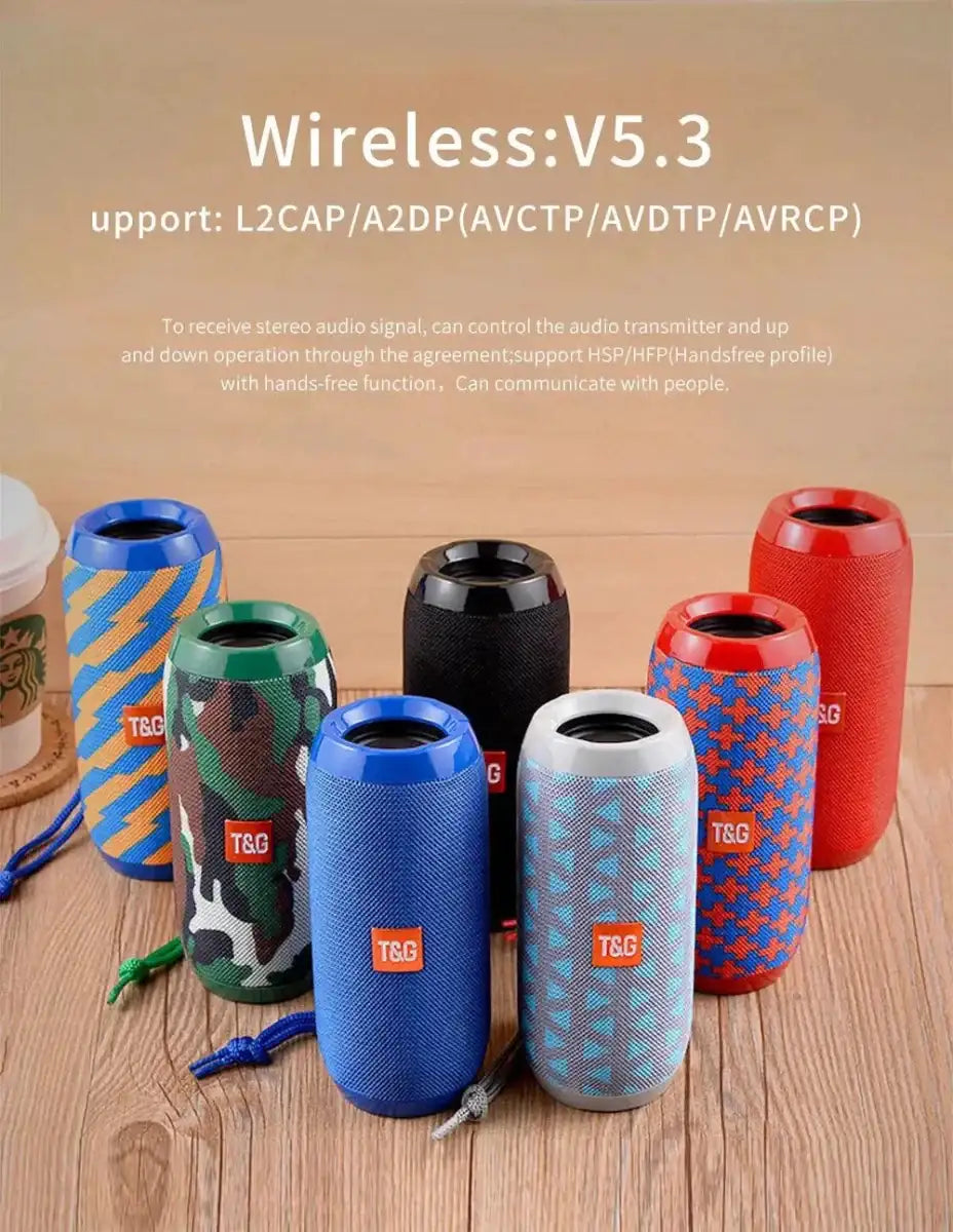 TG117 Bluetooth Speaker - Portable Waterproof TWS Outdoor Speaker