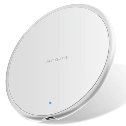 15W Fast Wireless Charger Pad - Qi-Certified for iPhone & Samsung