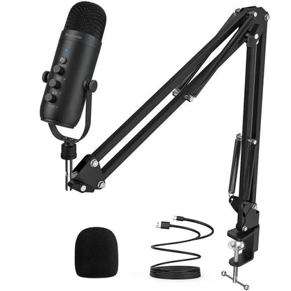Haomuren USB Streaming Podcast Microphone Kit: Elevate Your Audio Game! 🎙️