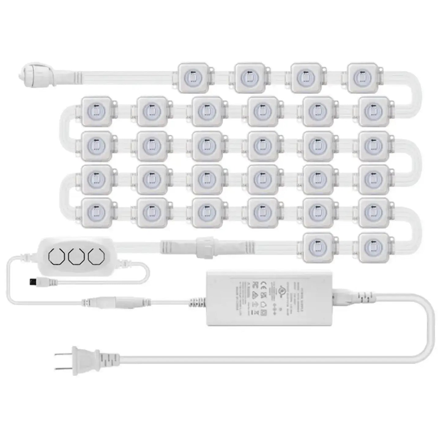 Outdoor LED Strip Light with RGB Effects for Garden and Wall Decor